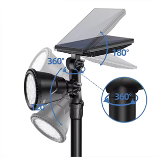 30Watt Fonksiyonel Solar Çim / Bahçe Aydınlatma Armatürü (Amber Işık)