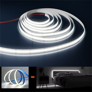 320 Ledli 12 Volt İç Mekan Cob Şerit Led (5 Metre Paket + Beyaz Işık)