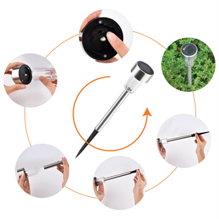 3Watt Solar Güneş Enerjili Dekoratif Camlı Çim Armatürü