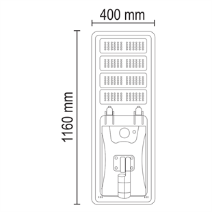 400 Watt Endüstriyel Güneş Enerjili Solar Sokak ve Yol Aydınlatma Armatürü