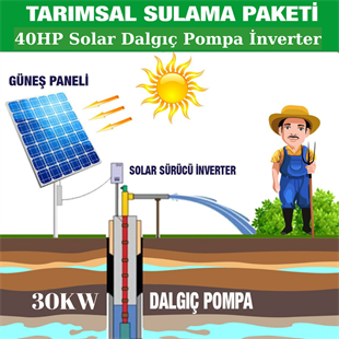 40HP 30KW Solar Trifaze Dalgıç Pompa İnverter Sürücüsü