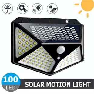 40Watt Güneş Enerjili Solar Bahçe Duvar Armatürü (6500K Beyaz Işık)