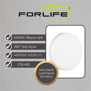 48Watt Yeni Nesil Sıva Üstü Led Panel Armatür (Beyaz Işık)