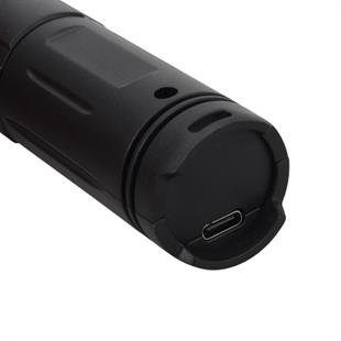 5 Watt Lazer Led + 2 Watt SMD Ledli USB Şarjlı Zoomlu El Feneri