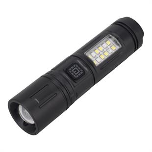 5 Watt Lazer Led + 2 Watt SMD Ledli USB Şarjlı Zoomlu El Feneri