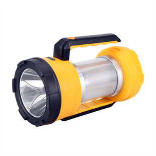 5 Watt Led + Alev Efekli Led USB + Solar Şarjlı El Feneri Projektör