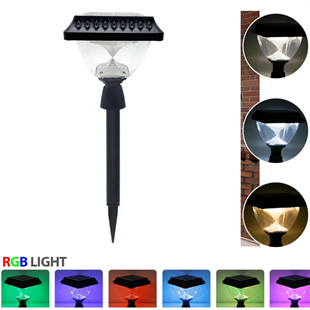 50 Watt Solar Dekoratif Çim Saplamalı Kazıklı Bahçe Armatürü