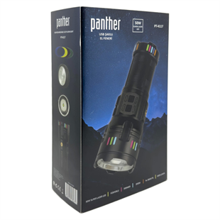 50 Watt Süper Lazer Ledli USB Şarjlı Zoomlu El Feneri