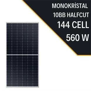 560Watt Monokrıstal 10BB Half Cut Solar Güneş Enerji Paneli