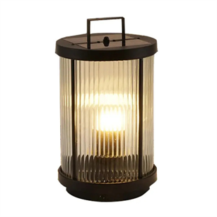 60 Watt Modern Cam Tasarımlı Solar Alüminyum Bollard Aydınlatma Armatürü