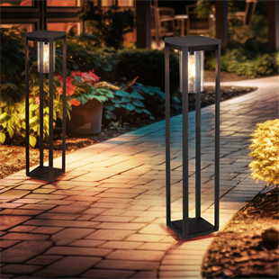 60 Watt Rustik Tasarımlı Solar Alüminyum Bollard Aydınlatma Armatürü