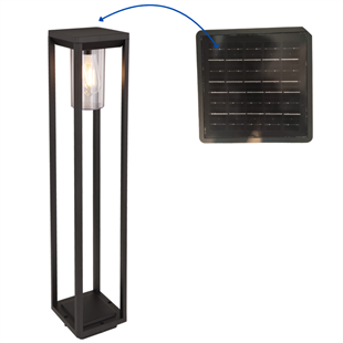 60 Watt Rustik Tasarımlı Solar Alüminyum Bollard Aydınlatma Armatürü