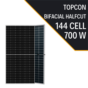 700 Watt 16BB Half Cut Monokrıstal BIFACIAL Topcon Solar Güneş Enerji Paneli (33