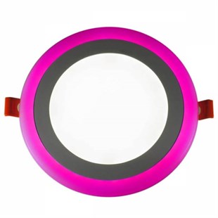 9W Pembe Işıklı Çift Renkli Led Panel Armatür