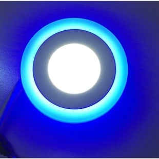9Watt Mavi Işıklı Çift Renkli Led Panel Armatür