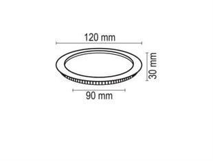 9Watt Mavi Işıklı Çift Renkli Led Panel Armatür