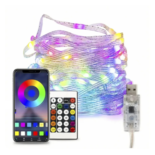 Bluetooth Özellikli IP67 Akıllı Peri Led (10 Metre + RGB)