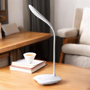 Dokunmatik 3 Kademe Işık Ayarlı USB Şarjlı Led Masa Lambası