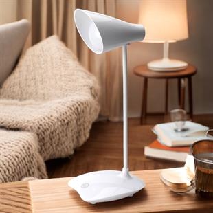 Dokunmatik 3 Kademe Işık Ayarlı USB Şarjlı Led Masa Lambası