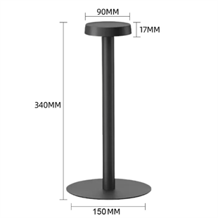 Dokunmatik Şarjlı Dekoratif Halter Led Masa Lambası