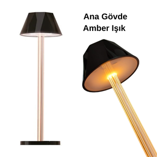 Dokunmatik Şarjlı Dekoratif Mellea Led Masa Lambası