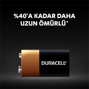 Duracell Plus 9 Volt Yassı Pil