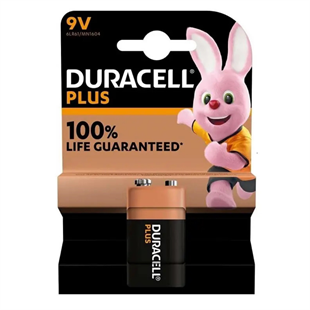 Duracell Plus 9 Volt Yassı Pil