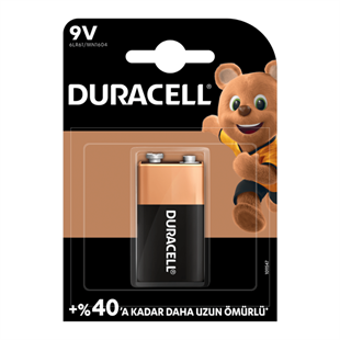Duracell Plus 9 Volt Yassı Pil