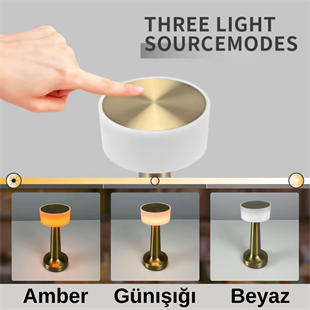 Nil Dokunmatik Şarjlı Dekoratif Led Masa Lambası
