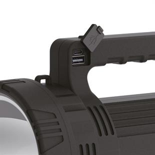 P50 Ledli USB + Solar Şarjlı El Feneri Projektör