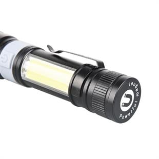 P50 Led + COB Led USB Şarjlı El Feneri