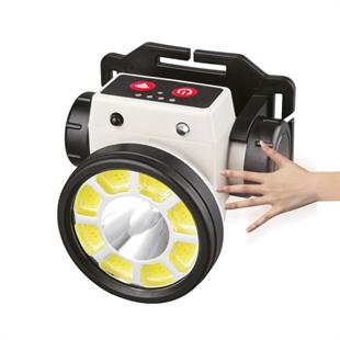 3 Watt + COB Ledli USB Şarjlı Sensörlü Kafa Feneri
