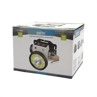 3 Watt + COB Ledli USB Şarjlı Sensörlü Kafa Feneri