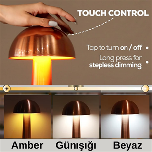 Sakarya Dokunmatik Şarjlı Dekoratif Led Masa Lambası