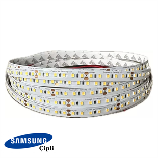 Samsung Çipli 120 Ledli 12 Volt İç Mekan Şerit Led (10 Metre Paket + Beyaz Işık)