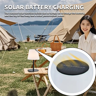 Solar Şarjlı Dekoratif Dış Mekan Led Masa Lambası