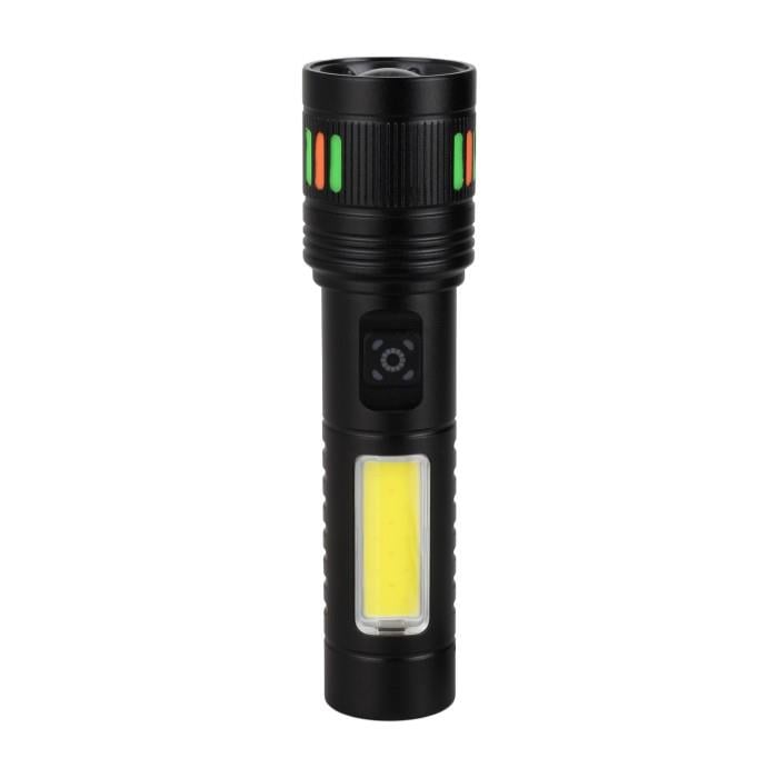 10 Watt Led + Cob Led USB Şarjlı El Feneri