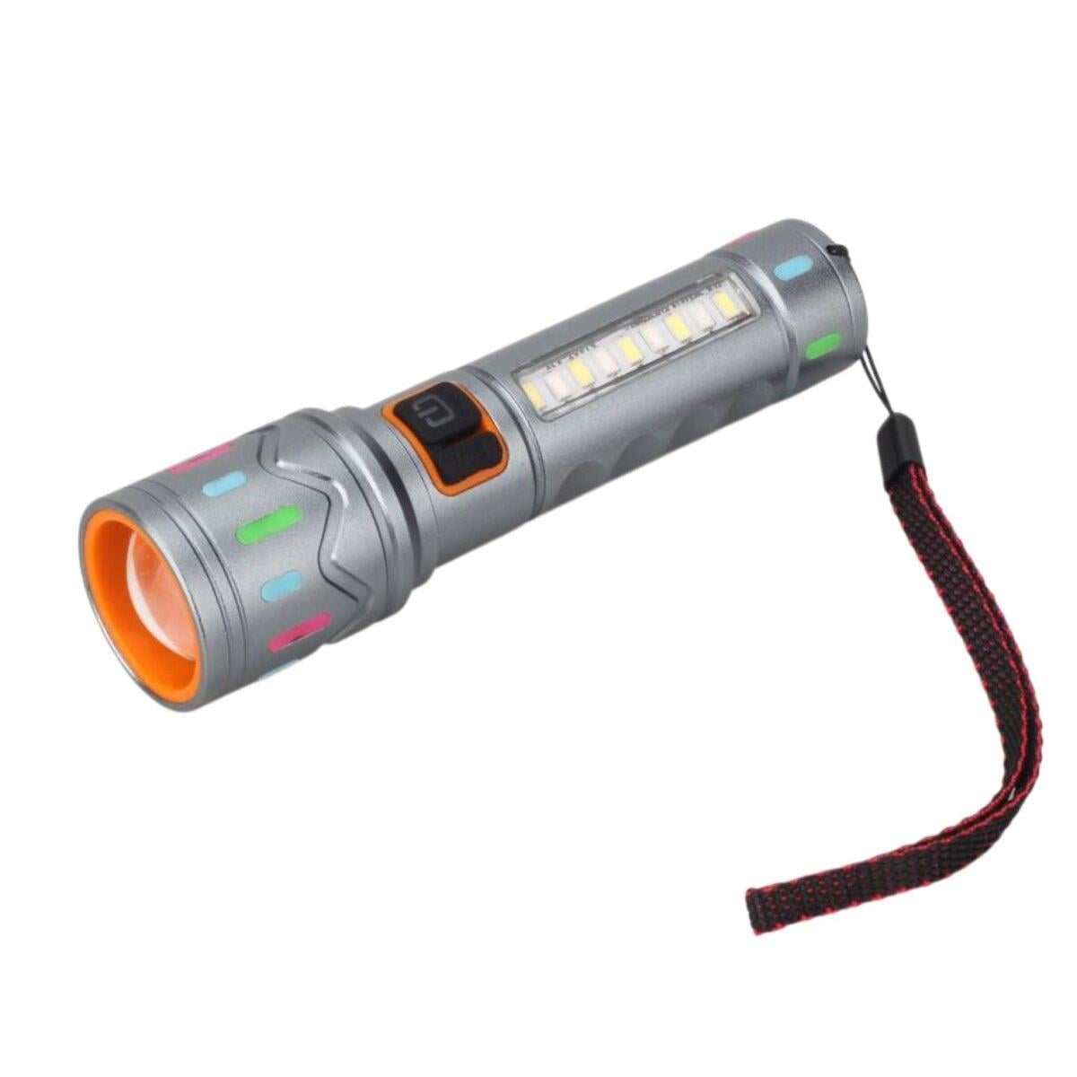 Panther PT-4519 10 Watt TG Led + 2 SMD Led USB Şarjlı El Feneri