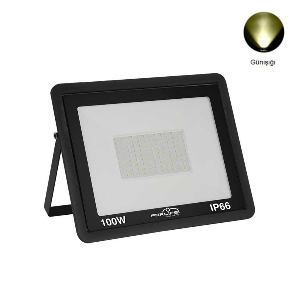 100 Watt Slim Kasa Led Projektör (Günışığı)