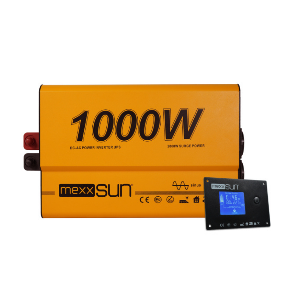 Mexxsun 12V Volt - 1000W Watt Ats Ups Şarjlı Tam Sinüs İnverter ( Ekranlı )