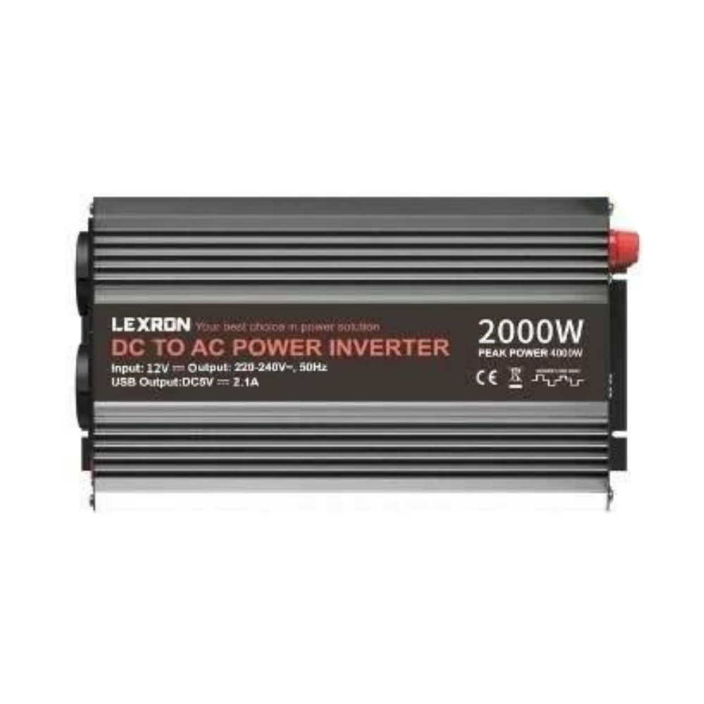 Lexron 12V Volt-2000W Watt Modifiye Sinüs İnverter (220V Çevirici)