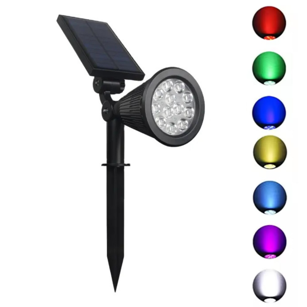 18Watt Solar Çim / Bahçe Aydınlatma Armatürü (RGB)