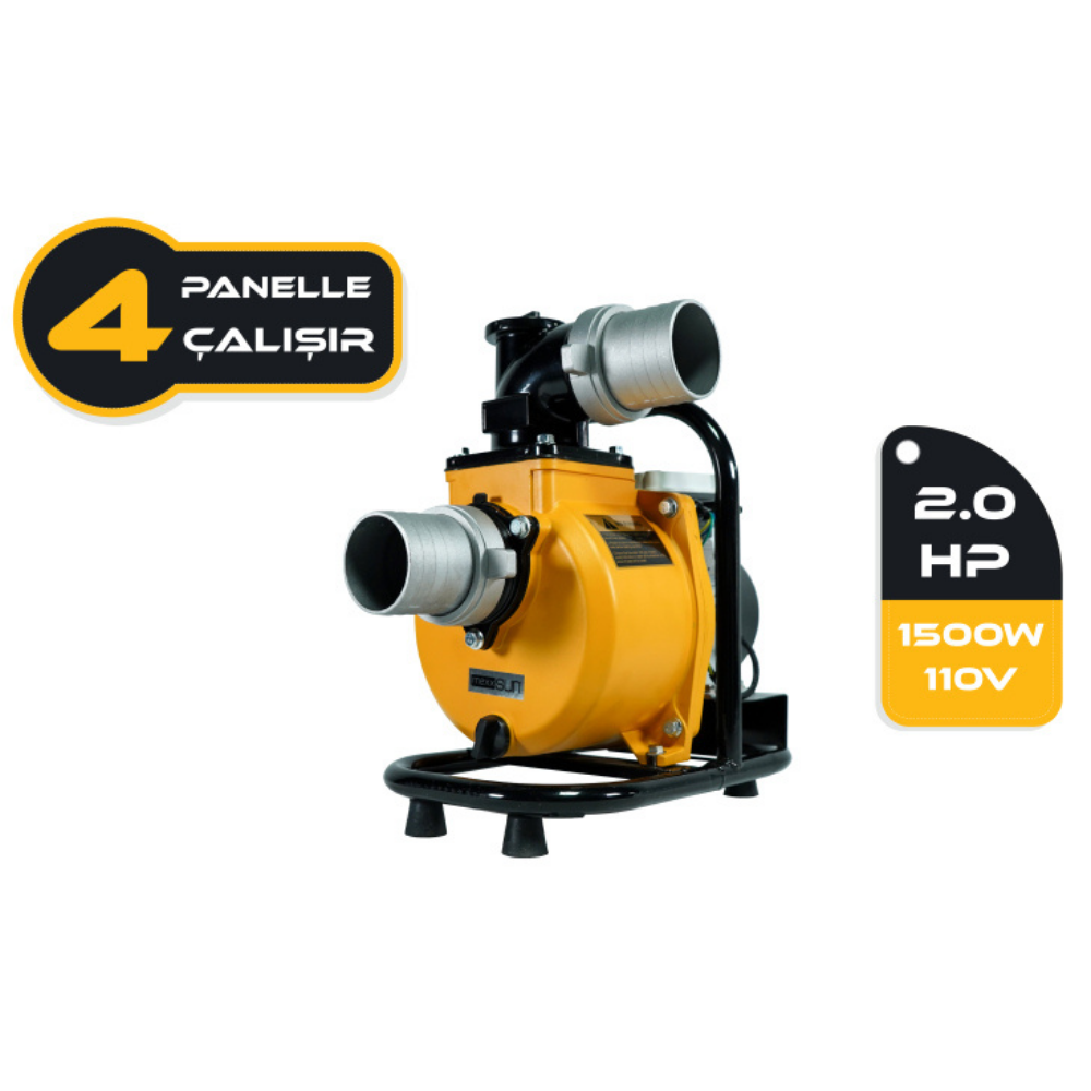 2HP / 1500Watt / 110 Volt DC Solar Yüzey Pompası