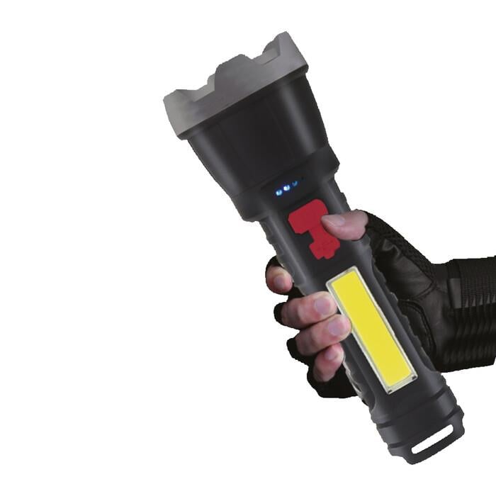 Panther PT-6106 3 Watt Led + Cob Led USB Şarjlı El Feneri
