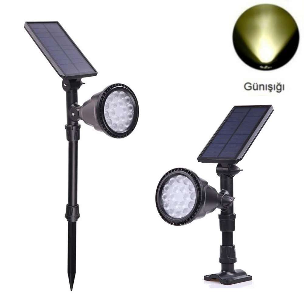 30Watt Fonksiyonel Solar Çim / Bahçe Aydınlatma Armatürü (Günışığı)