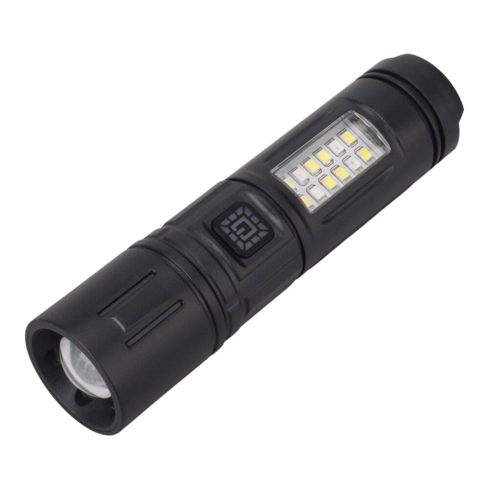 5 Watt Lazer Led + 2 Watt SMD Ledli USB Şarjlı Zoomlu El Feneri