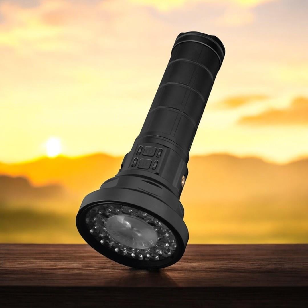 Panther PT-4122 50 Watt + 30x3 Watt Ledli USB Şarjlı El Feneri