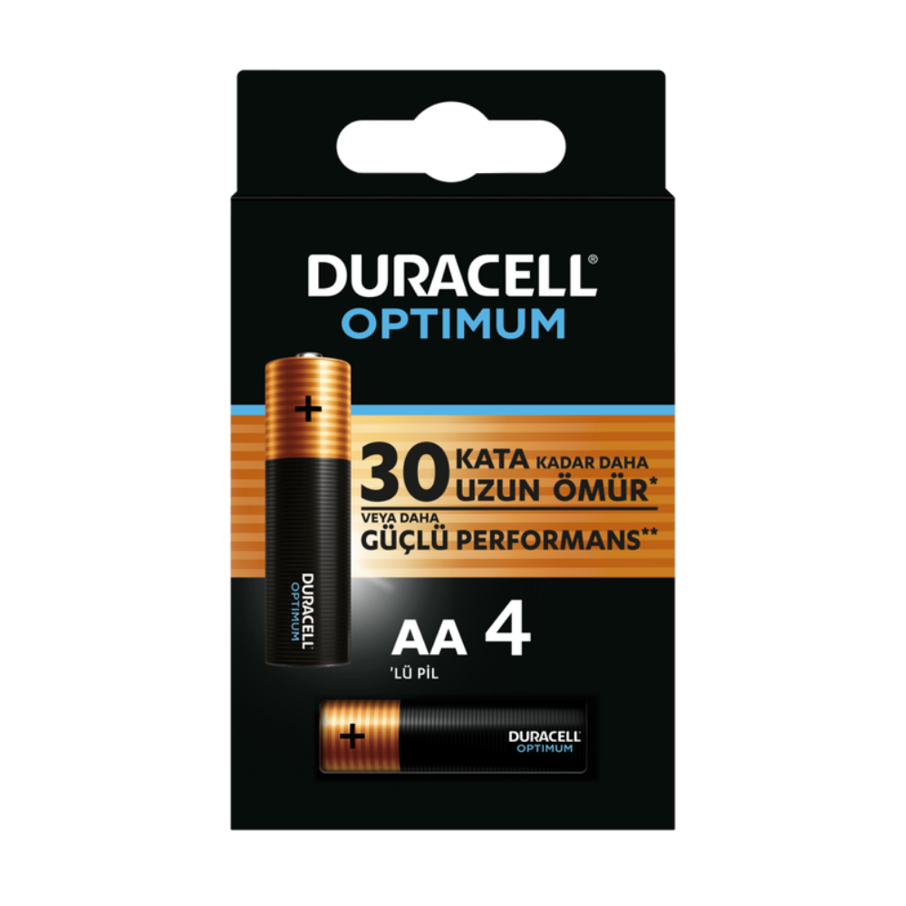 Duracell Optımum AA 4'lü Kalın Pil