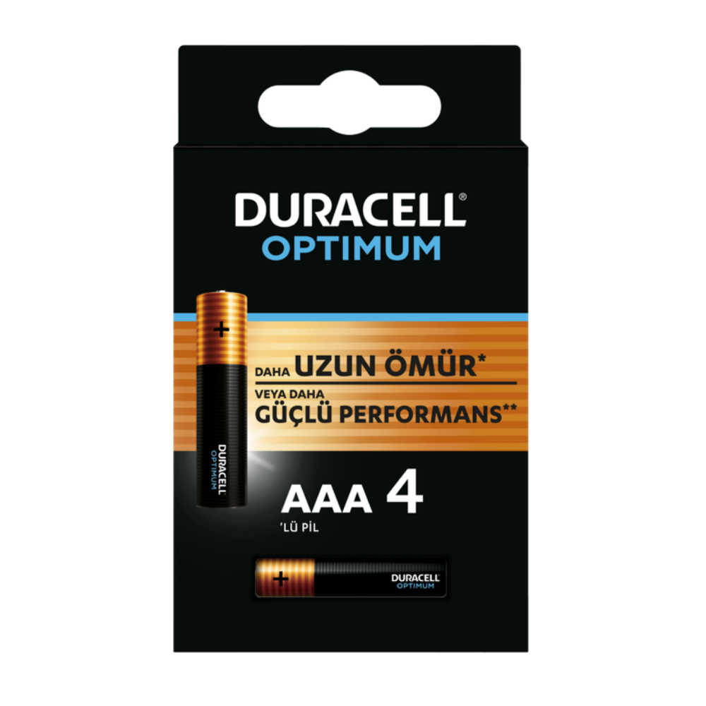Duracell Optımum AAA 4'lü İnce Pil