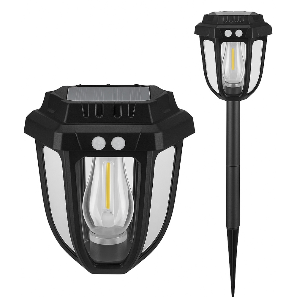 Panther PT-B214 Fonksiyonel Solar Hareket Sensörlü Çim / Bahçe Aydınlatma Armatürü